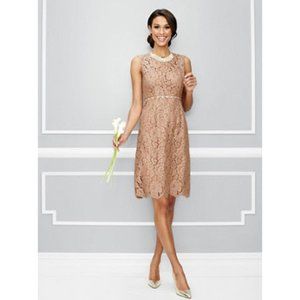 NY & Company Jackie Bow Back Lace Dress